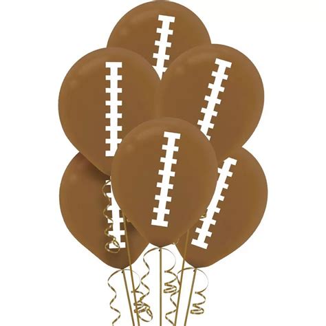 Football Balloons 6ct .